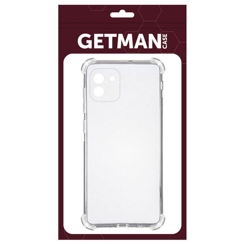 TPU чохол Getman Ease logo посилені кути Samsung Galaxy A03 Безбарвний (прозорий) фото №2