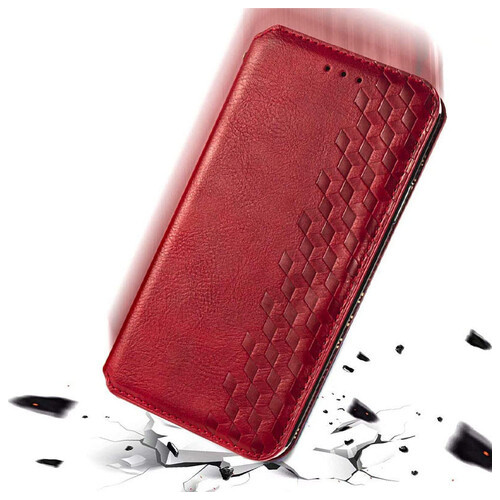 Шкіряний чохол книжка GETMAN Cubic (PU) Samsung Galaxy A33 5G Червоний фото №5