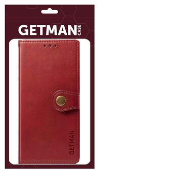 Шкіряний чохол книжка Getman Gallant (PU) Samsung Galaxy A34 5G Червоний фото №5