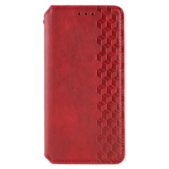 Шкіряний чохол книжка GetmanCubic (PU) Samsung Galaxy A34 5G Червоний фото №1
