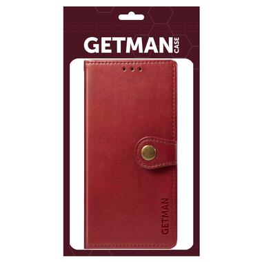 Шкіряний чохол книжка Getman Gallant (PU) Motorola Moto G14 Червоний фото №4