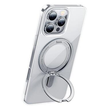 Чехол HOCO iPhone 16 Pro rotating magnetic case (AS1) transparent фото №1