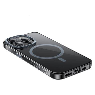 Чехол HOCO iPhone 16 Pro Vip magnetic protective case (AS11) transparent-black фото №3