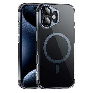 Чехол HOCO iPhone 16 Vip magnetic protective case (AS11) transparent-black фото №2