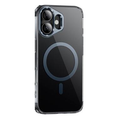 Чехол HOCO iPhone 16 Vip magnetic protective case (AS11) transparent-black фото №1