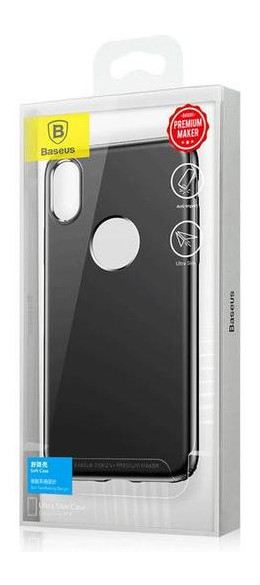 Чохол Baseus для iPhone X Soft Case Black (WIAPIPHX-SJ01) фото №2