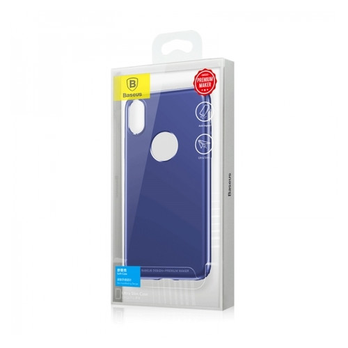 Чохол Baseus для iPhone X Soft Case Blue (WIAPIPHX-SJ03) фото №6