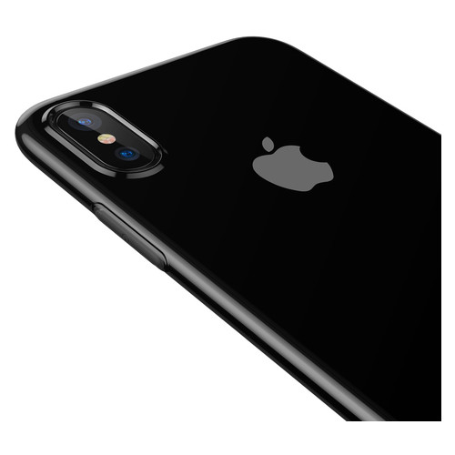 Чохол Baseus iPhone Xs Max Simplicity Прозорий Чорний (ARAPIPH65-A01) фото №6