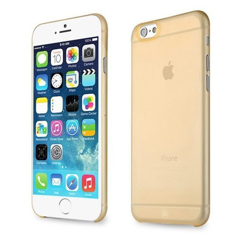 Напівпрозорий чохол Baseus Slim золотий для iPhone 6 Plus/6S Plus фото №1