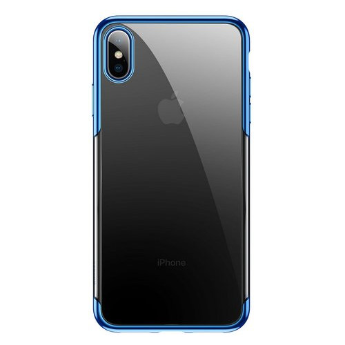 Силіконовий чохол Baseus Shining синій для iPhone XS фото №1
