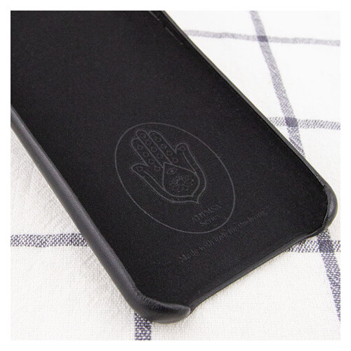 Шкіряний чохол Ahimsa PU Leather Case (A) Apple iPhone 12 Pro / 12 (6.1) Чорний фото №3