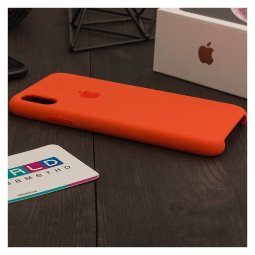Силіконовий чохол Iworld помаранчевий iPhone X фото №4