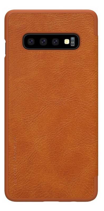 Чехол-книжка Nillkin Qin Leather Case Samsung Galaxy S10 Brown фото №2