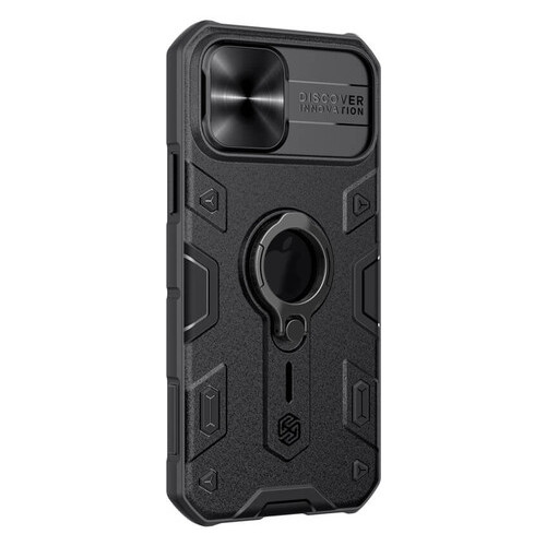 TPU PC чохол Nillkin CamShield Armor Apple iPhone 12 Pro Max (6.7) Чорний фото №7