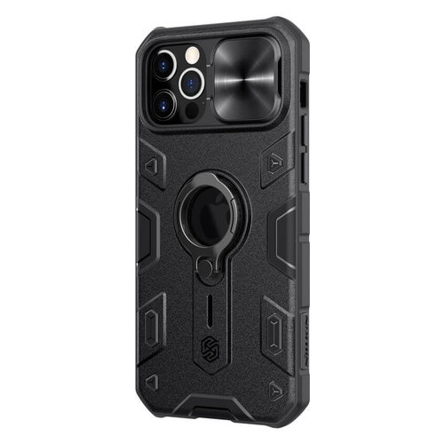 TPU PC чохол Nillkin CamShield Armor Apple iPhone 12 Pro Max (6.7) Чорний фото №4