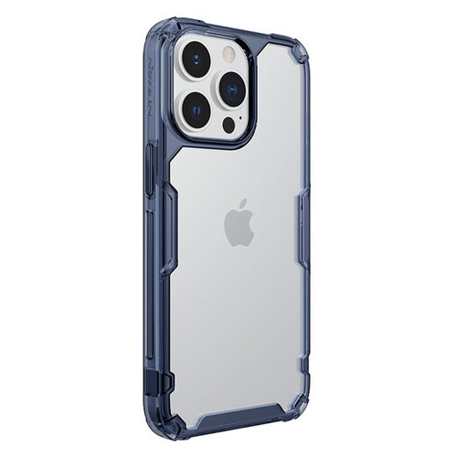 TPU чехол Nillkin Nature Series Apple iPhone 13 Pro Max (6.7) Синий (прозрачный) фото №2