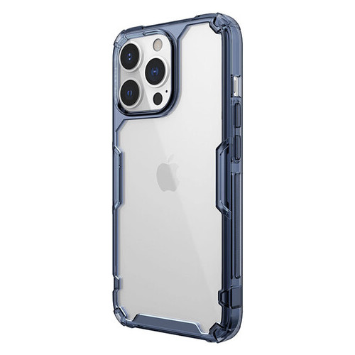 TPU чехол Nillkin Nature Series Apple iPhone 13 Pro Max (6.7) Синий (прозрачный) фото №3