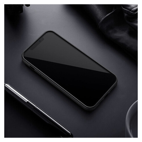 Карбонова накладка Nillkin Synthetic Fiber series Apple iPhone 13 Pro (6.1) Чорний фото №6