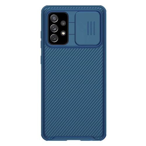 Карбонова накладка Nillkin Camshield (шторка на камеру) Samsung Galaxy A72 4G/A72 5G Синій/Blue фото №1