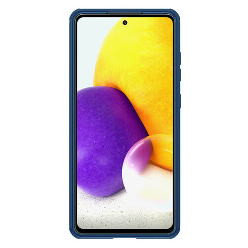 Карбонова накладка Nillkin Camshield (шторка на камеру) Samsung Galaxy A72 4G/A72 5G Синій/Blue фото №2