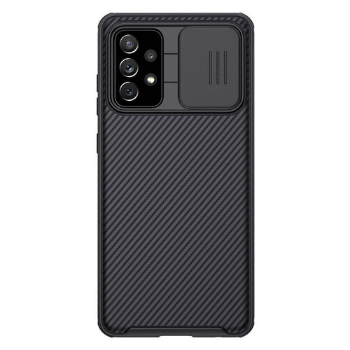 Карбонова накладка Nillkin Camshield (шторка на камеру) Samsung Galaxy A72 4G / A72 5G Чорний / Black фото №1