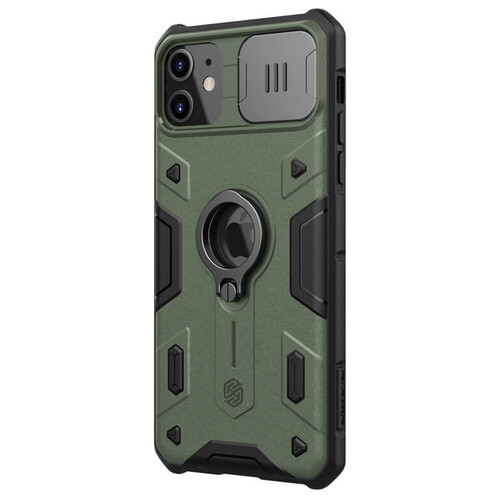 TPU PC чохол Nillkin CamShield Armor (шторка на камеру) Apple iPhone 11 (6.1) Зелений фото №2