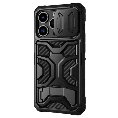 ТПУ чохол для ПК Nillkin CamShield Adventurer Pro (затвор камери) Apple iPhone 14 Pro Max (6.7) Armor Black фото №1