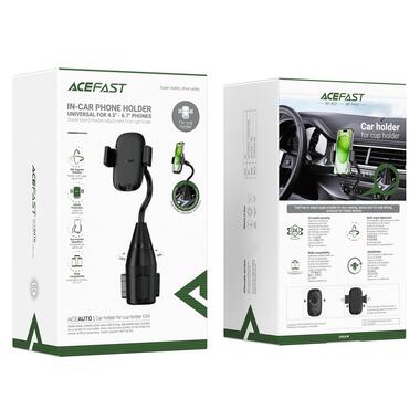 Автодержатель Acefast D24 for cup holder Black фото №6