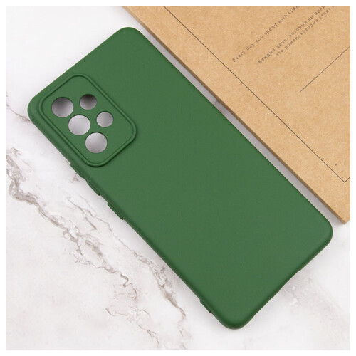 Чохол Lakshmi Silicone Cover Full Camera (A) Samsung Galaxy A54 5G Зелений / Dark green фото №4