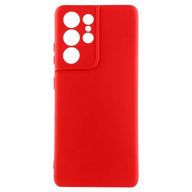 Чохол Lakshmi Silicone Cover Full Camera (A) Samsung Galaxy S21 Ultra Червоний / Red фото №1