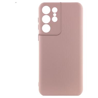 Чохол Lakshmi Silicone Cover Full Camera (A) Samsung Galaxy S21 Ultra Рожевий / Pink Sand фото №1