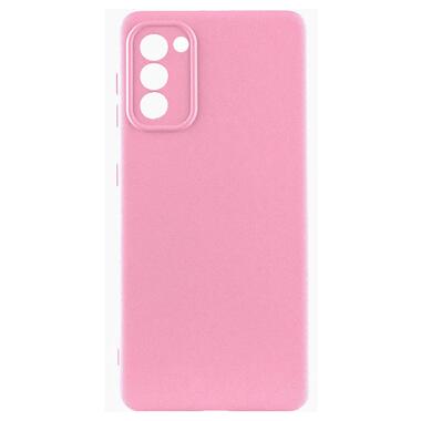 Чохол Lakshmi Silicone Cover Full Camera (AAA) Samsung Galaxy S20 FE Рожевий / Light pink фото №1