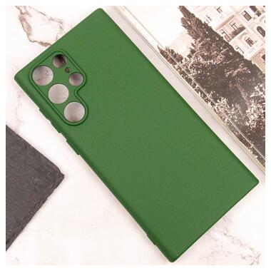 Чохол Lakshmi Silicone Cover Full Camera (A) Samsung Galaxy S24 Ultra Зелений / Dark green фото №5