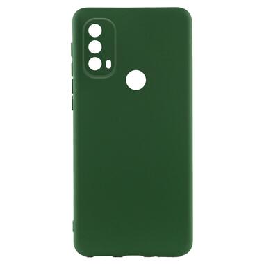 Чохол Lakshmi Silicone Cover Full Camera (A) Motorola Moto E40 Зелений / Dark green фото №1