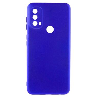 Чохол Lakshmi Silicone Cover Full Camera (A) Motorola Moto E40 Синій / Iris фото №1
