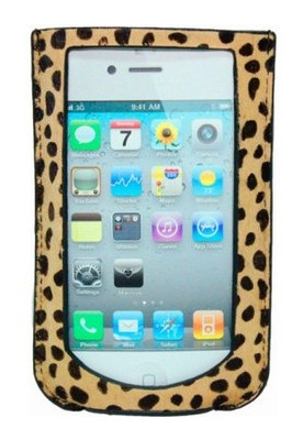 Чохол для iPhone 4/4S MacLove Leather Case Leopard Diamond Brown (ML41401) фото №1