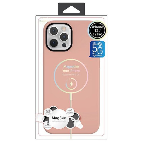 Чохол із підтримкою MagSafe Switcheasy MagSkin рожевий для iPhone 12/12 Pro фото №12