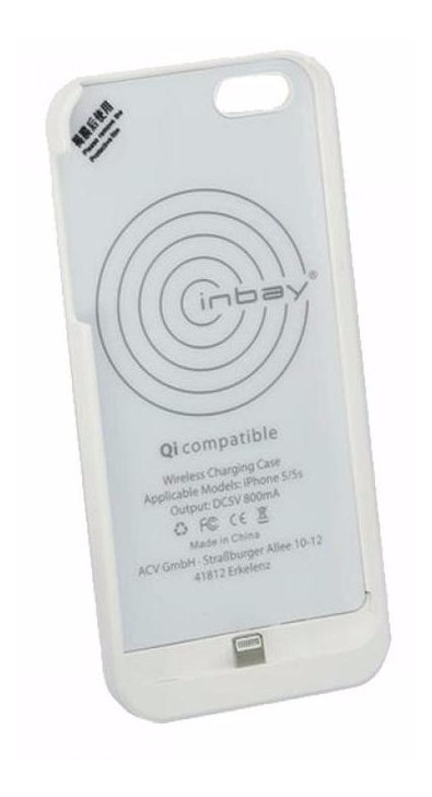Чохол для бездротової зарядки ACV 240000-20-01 для iPhone 5/5S White фото №1
