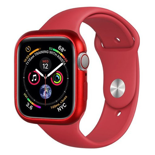 Магнитный чехол Coteetci красный для Apple Watch 4 44mm фото №1