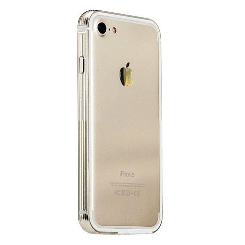 Металевий бампер Coteetci золотий для iPhone 7/8 фото №1