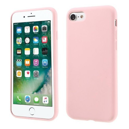 Силіконовий чохол Coteetci Silicone рожевий для iPhone 8/7 фото №1