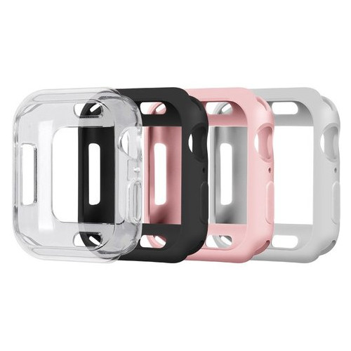Силіконовий чохол Coteetci TPU Case прозорий для Apple Watch 4 44mm фото №1