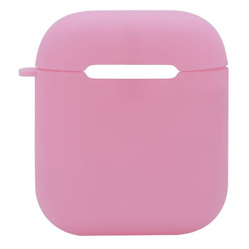 Силіконовий чохол Coteetci рожевий для Apple AirPods фото №1
