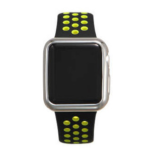 Силіконовий чохол Coteetci сріблястий для Apple Watch 3/2 38мм фото №1