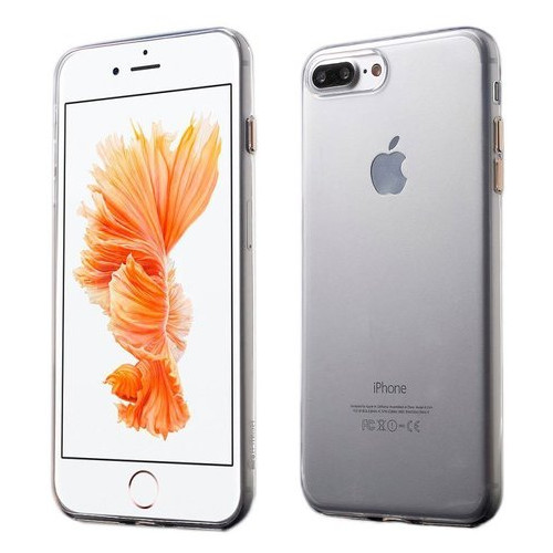 Ультратонкий чехол Coteetci золотой + прозрачный для iPhone 8/7 фото №1
