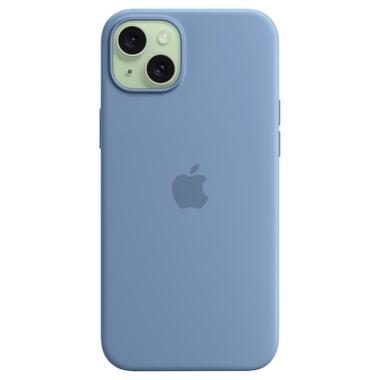 Чохол Apple iPhone 15 Silicone Case with MagSafe Winter Blue (MT0Y3ZM/A) фото №4