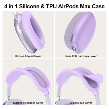 Чехол Apple Airpods Max Ear Cups/Ear Pad/Headband Cover Purple (ARS83291) фото №4