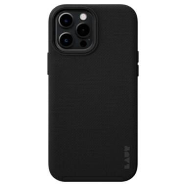 Чехол-накладка LAUT SHIELD для iPhone 14 Pro с защитой IMPKT Cell Technology (4,2м) и гибридным дизайном - внутренним полумягким и жестким внешнем чехлами, цвет черный (L_IP22B_SH_BK) фото №2