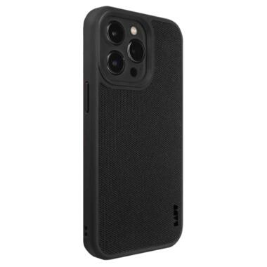 Чохол-накладка LAUT URBAN PROTECT для iPhone 14 Pro з MagSafe та захистом IMPKT Cell Technology (4,2м) з комбінації захисної тканини CORDURA та TPU корпусу, колір чорний (L_IP22B_UP_BK) фото №2