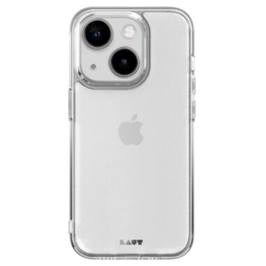 Чохол-накладка LAUT CRYSTAL-X для iPhone 15 із комбінації ультра жорсткого 9H протиударного прозорого скла та TPU бампера, колір бампера прозорий (L_IP23A_CX_UC) фото №2